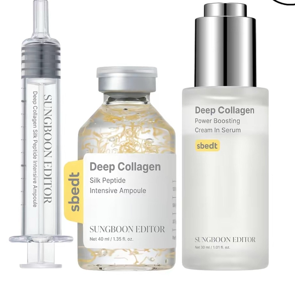 Deep Collagen Skincare Trio - White and Silver